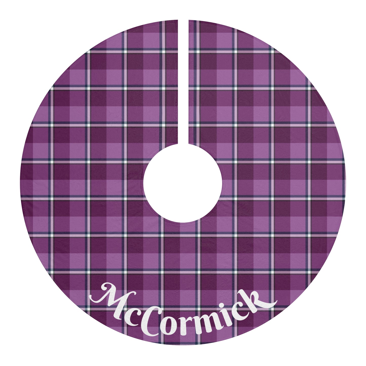Plaid Christmas Tree Skirt, Personalized Tree Skirt, Holiday Decor, Festive Decoration, Gift for Christmas - Celtic Scents