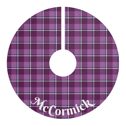 Plaid Christmas Tree Skirt, Personalized Tree Skirt, Holiday Decor, Festive Decoration, Gift for Christmas - Celtic Scents
