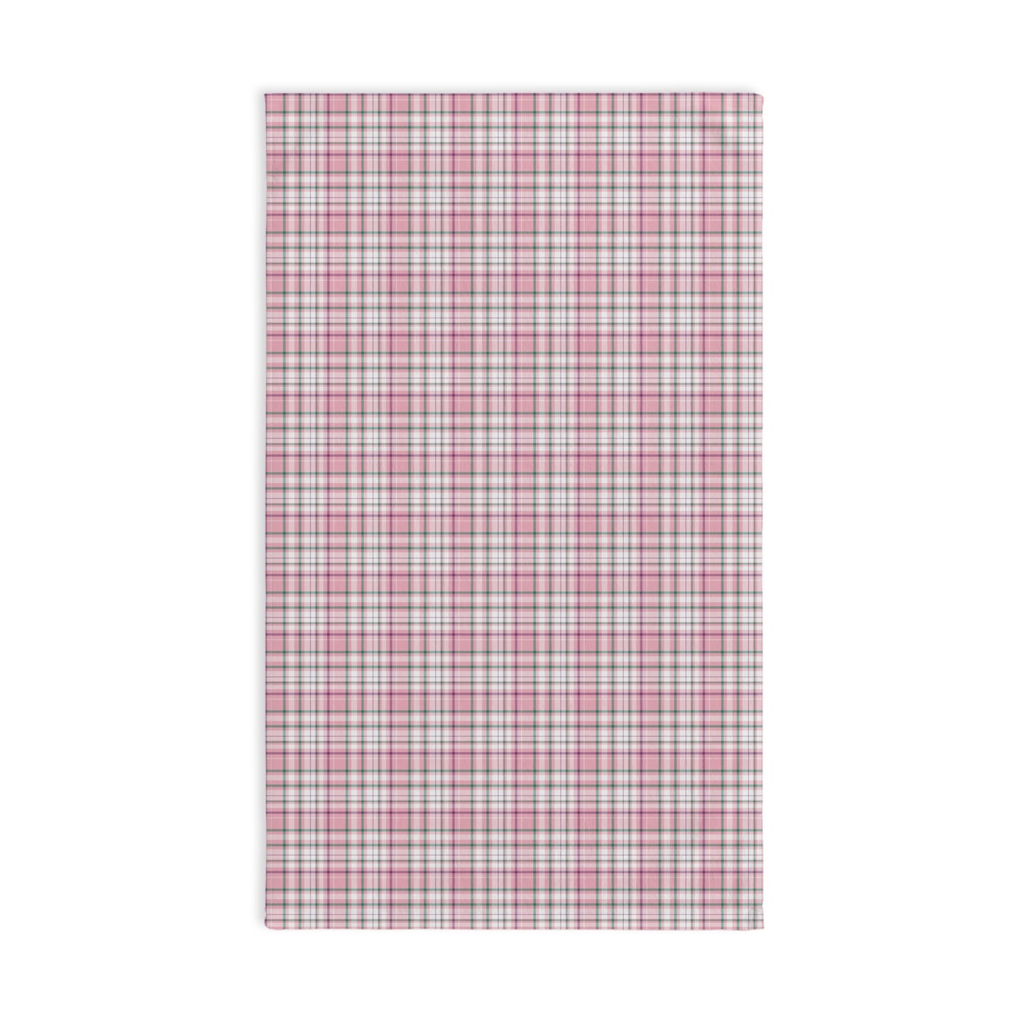 Chic Pink Plaid Hand Towel, Decorative Kitchen Towel, Farmhouse Decor, Gift for Her, Bath Towel, Home Essentials