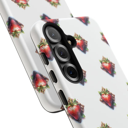 Strawberry Celtic Knot Phone Case, Cute Phone Cover, Gift for Her, Custom Smartphone Case, Funky Accessories, Valentine's Day Gift