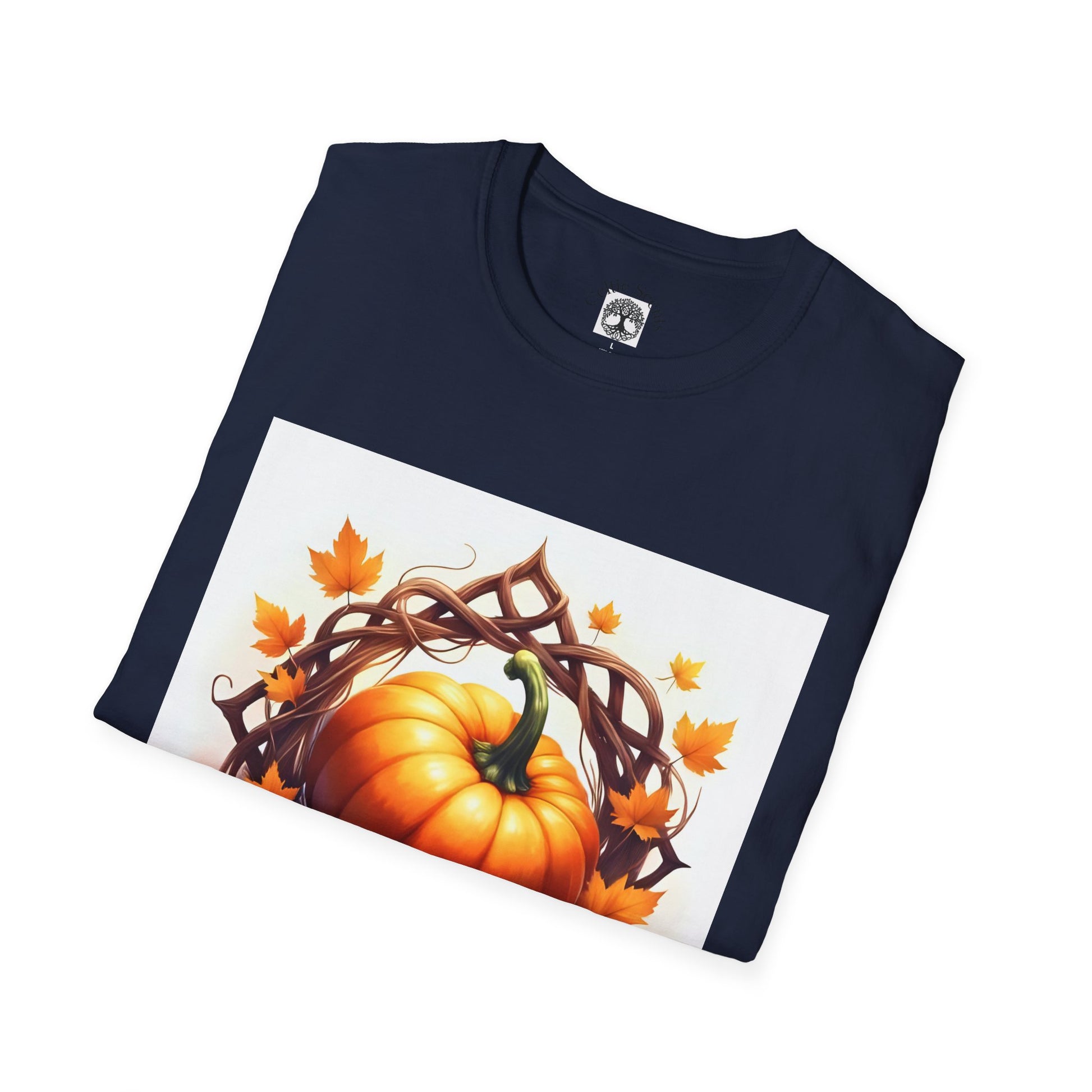 Autumn Pumpkin T-Shirt, Fall Tee, Halloween Shirt, Harvest Apparel, Thanksgiving Gift, Cozy Unisex Top - Celtic Scents