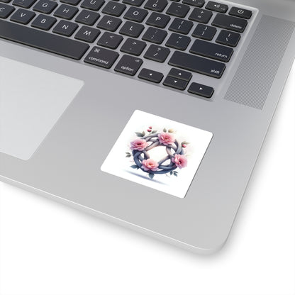 Celtic Knot Floral Stickers, Kiss-Cut Floral Decals, Flower Laptop Stickers, Aesthetic Art Stickers, Nature & Peace Decor - Celtic Scents