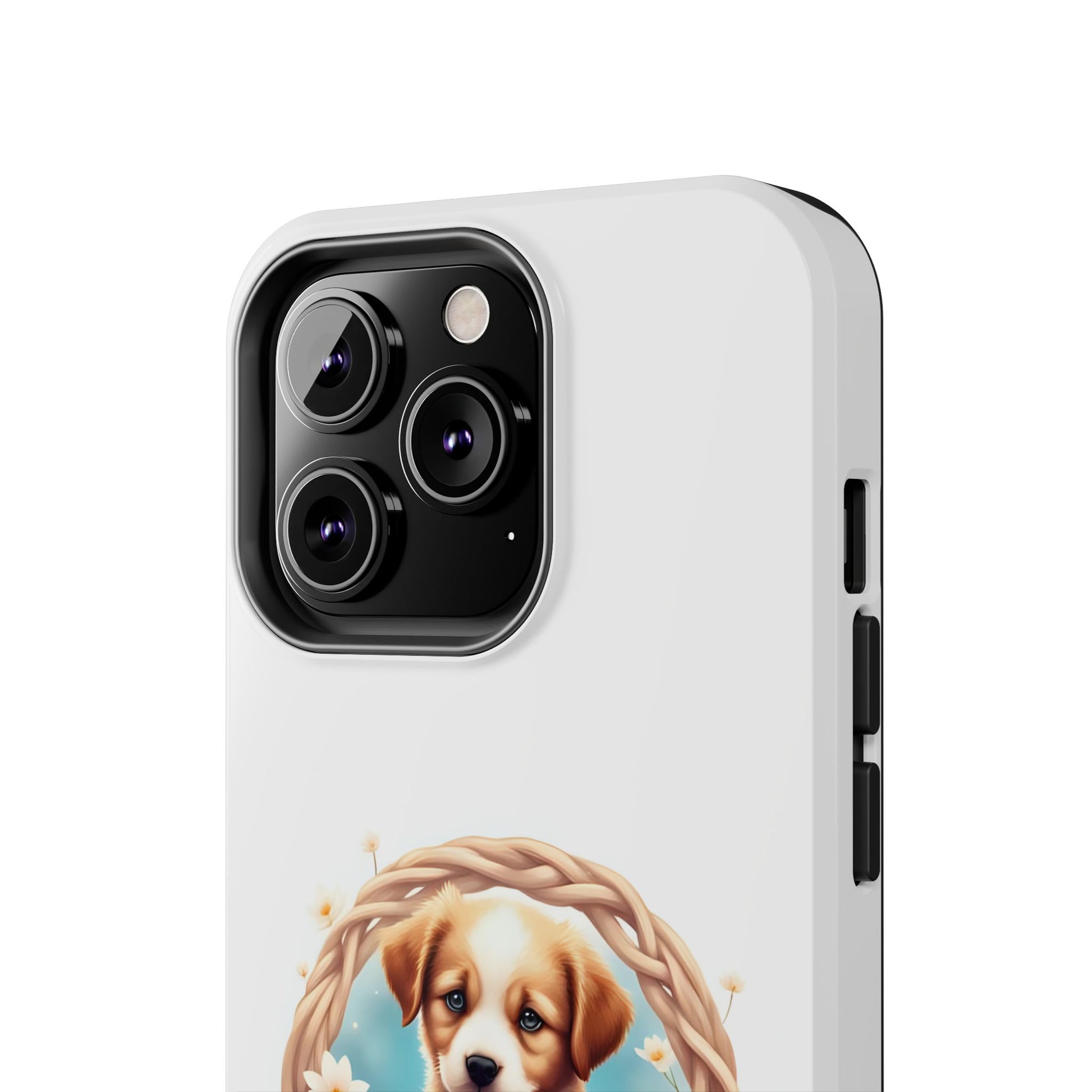 Cute Puppy Phone Case, Tough Case for Dog Lovers, Pet Gift, Protector Case for iPhone, Custom Phone Cover - Celtic Scents