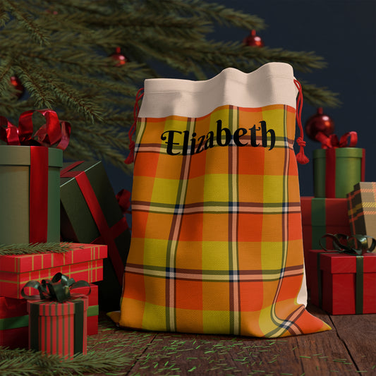 Personalized Plaid Gift Bag, Custom Gift Wrap for Birthdays, Holidays, Weddings, Ideal for Special Occasions, Unique Party Favor - Celtic Scents