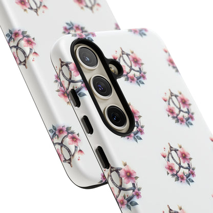 Floral Phone Case, Tough Phone Cover, Cute Protection for Mobile, Gift for Her, Celtic Knot Floral Pattern Case
