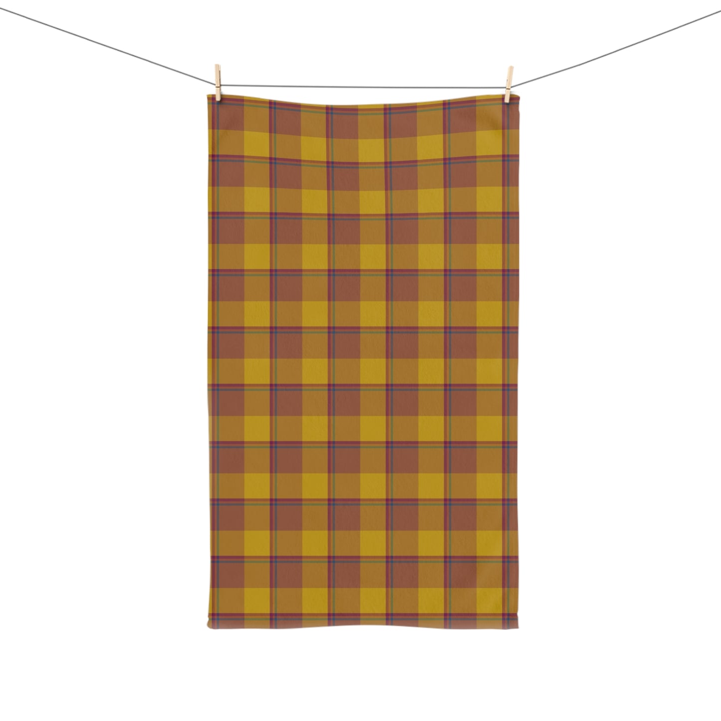 Cozy Plaid Hand Towel for Kitchen or Bathroom - Perfect for Fall Decor, Thanksgiving, Gift Ideas, Plaid Lover's Décor, Farmhouse Style