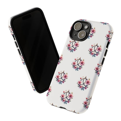 Floral Phone Case, Tough Phone Cover, Cute Protection for Mobile, Gift for Her, Celtic Knot Floral Pattern Case