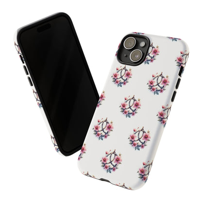 Floral Phone Case, Tough Phone Cover, Cute Protection for Mobile, Gift for Her, Celtic Knot Floral Pattern Case