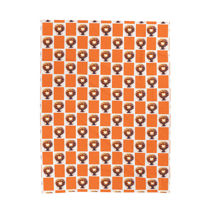 Autumn Tree Pattern Velveteen Plush Blanket, Cozy Home Decor, Gift for Nature Lovers, Bed Throw, Soft Warm Blanket for Kids - Celtic Scents