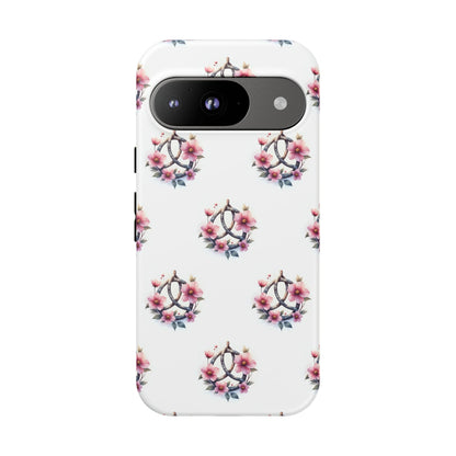 Floral Phone Case, Tough Phone Cover, Cute Protection for Mobile, Gift for Her, Celtic Knot Floral Pattern Case