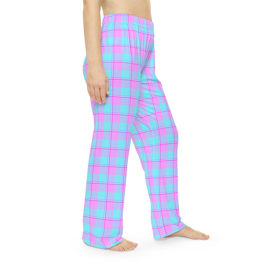Vibrant Plaid Women's Pajama Pants, Cozy Loungewear for Sleep, Sleepover, Gifting, Travel, Weekend Relaxation - Celtic Scents