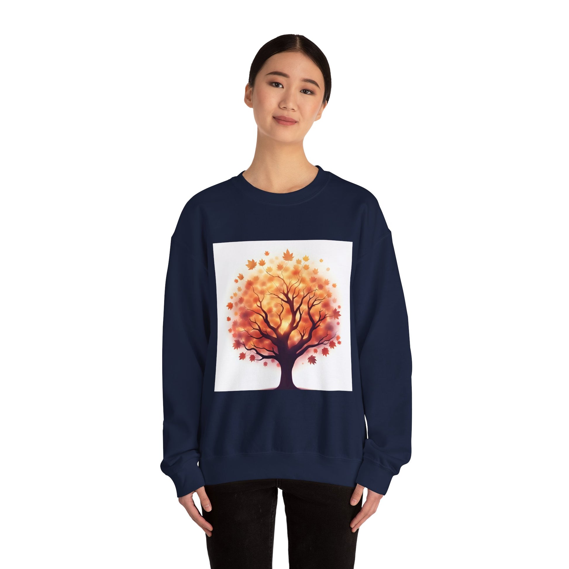 Autumn Tree Sweatshirt | Cozy Fall Apparel, Gift for Nature Lovers, Unisex Crewneck, Tree Design Sweatshirt, Ideal for Thanksgiving - Celtic Scents