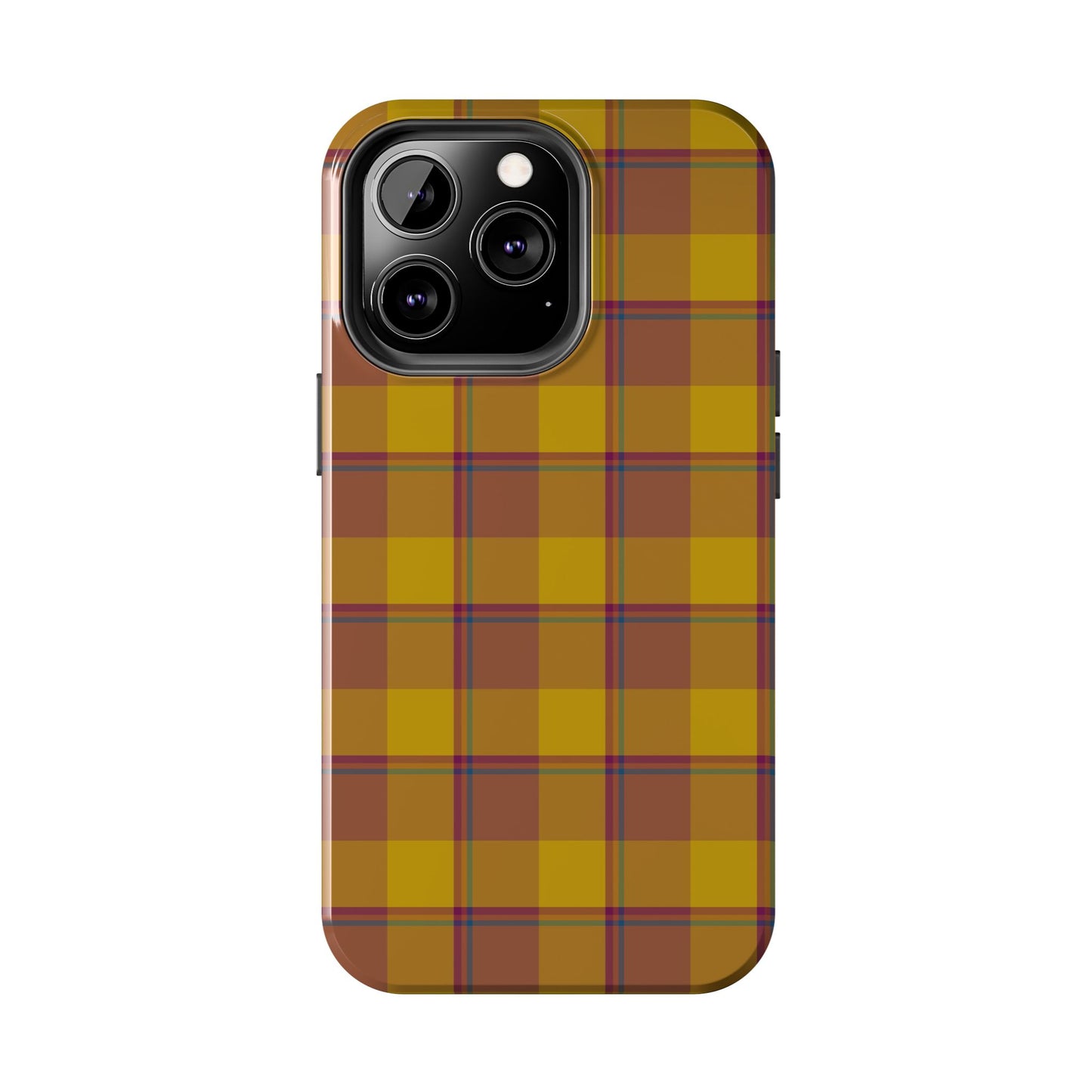 Plaid Tough Phone Case, Durable Phone Cover, Fall Inspired Accessory, Gift for Her, Stylish Cell Phone Protector - Celtic Scents