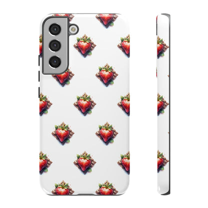 Strawberry Celtic Knot Phone Case, Cute Phone Cover, Gift for Her, Custom Smartphone Case, Funky Accessories, Valentine's Day Gift - Celtic Scents