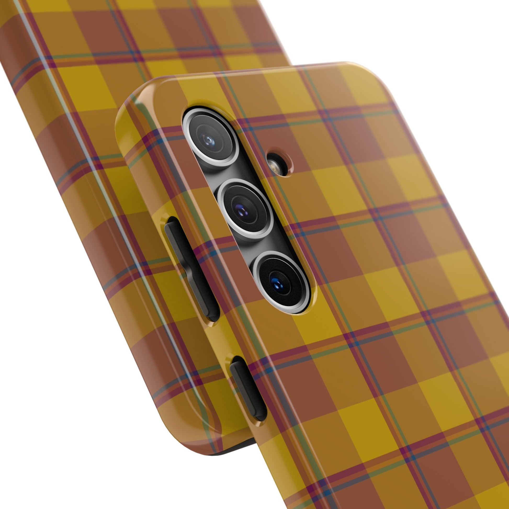 Plaid Tough Phone Case, Durable Phone Cover, Fall Inspired Accessory, Gift for Her, Stylish Cell Phone Protector - Celtic Scents