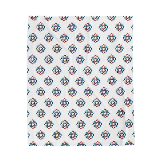 Cozy Velveteen Plush Blanket - Soft Throw Blanket for Home Decor, Gift for Her, Christmas, Birthday, Celtic Knot Design - Celtic Scents