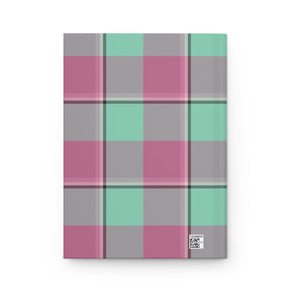 Personalized Plaid Hardcover Journal, Perfect for Daily Journaling, Gift for Friends, Stylish Notebook - Celtic Scents