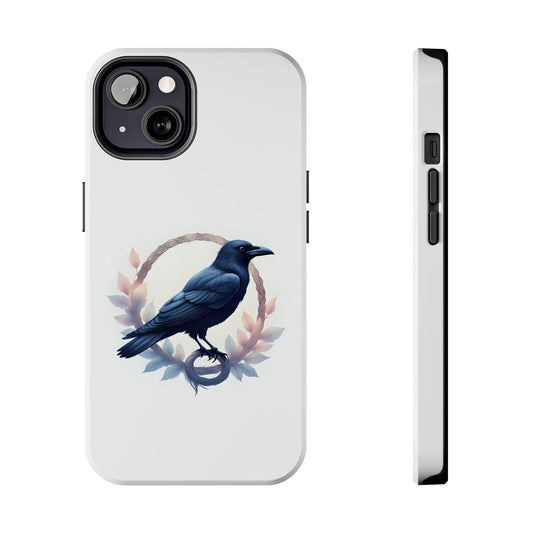 Raven Design Phone Case | Tough Protector Case, Gift for Bird Lovers, Unique Cell Phone Cover, Gothic or Nature Inspired