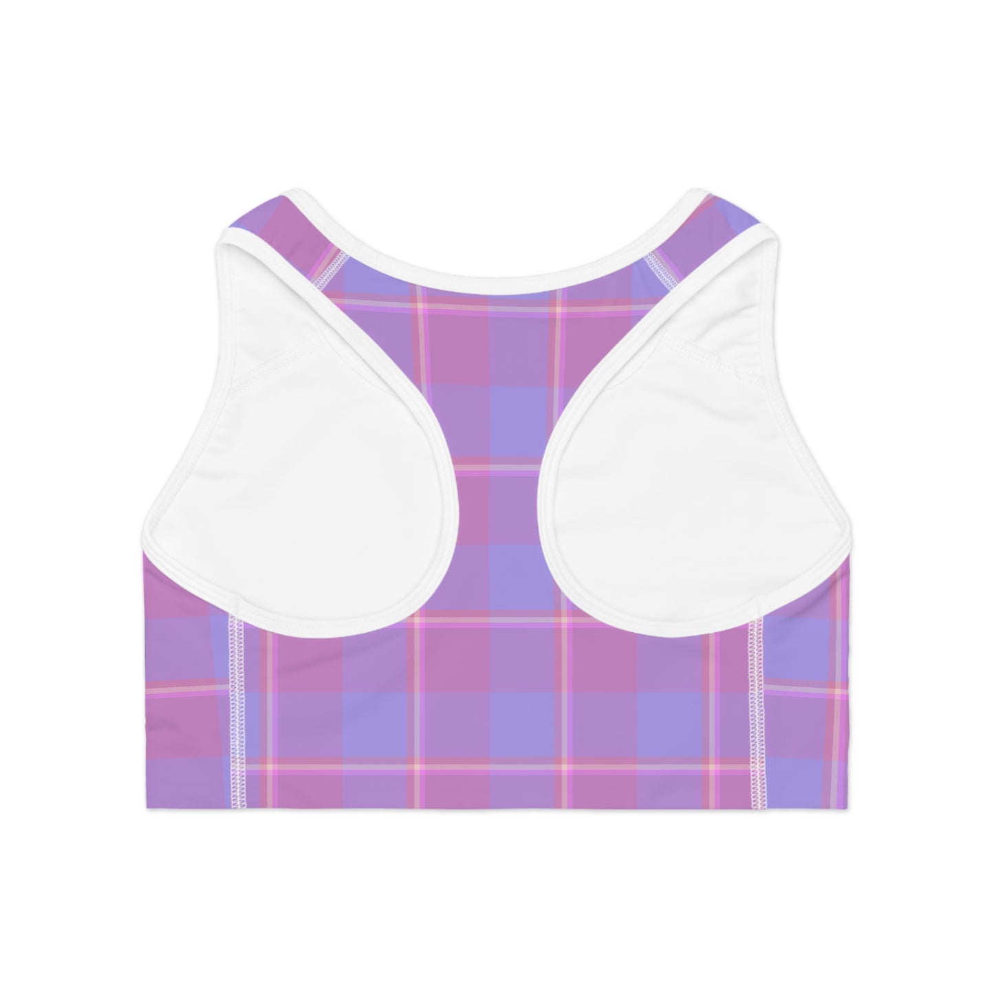Chic Plaid Sports Bra for Active Lifestyles, Workout Gear, Fitness Clothing, Gym Essential, Stylish Athleisure, Gift for Her - Celtic Scents