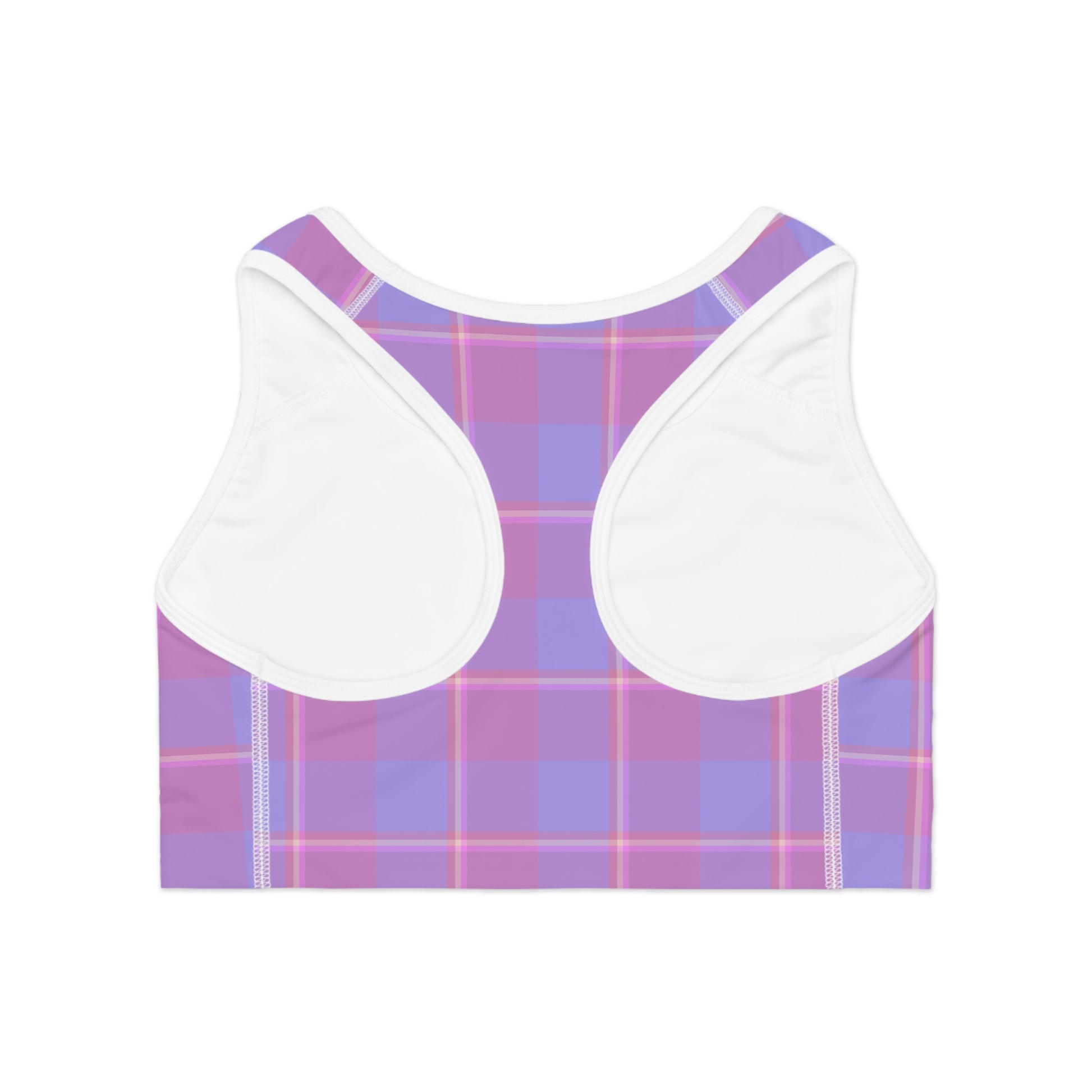 Chic Plaid Sports Bra for Active Lifestyles, Workout Gear, Fitness Clothing, Gym Essential, Stylish Athleisure, Gift for Her - Celtic Scents