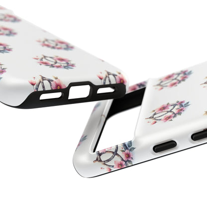 Floral Phone Case, Tough Phone Cover, Cute Protection for Mobile, Gift for Her, Celtic Knot Floral Pattern Case