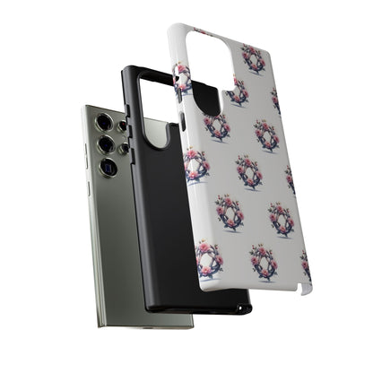 Floral Phone Case, Tough Cases for Women, Cute Celtic Knot Floral Design iPhone Cover, Gift for Her, Stylish Tech Accessories