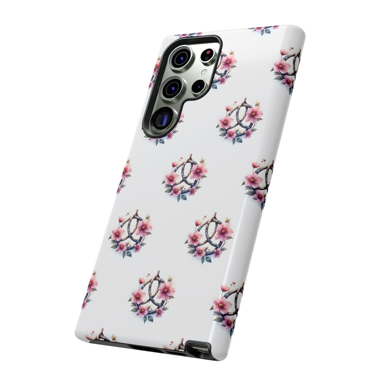 Floral Phone Case, Tough Phone Cover, Cute Protection for Mobile, Gift for Her, Celtic Knot Floral Pattern Case
