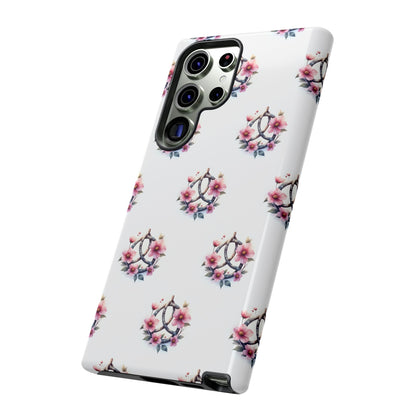 Floral Phone Case, Tough Phone Cover, Cute Protection for Mobile, Gift for Her, Celtic Knot Floral Pattern Case