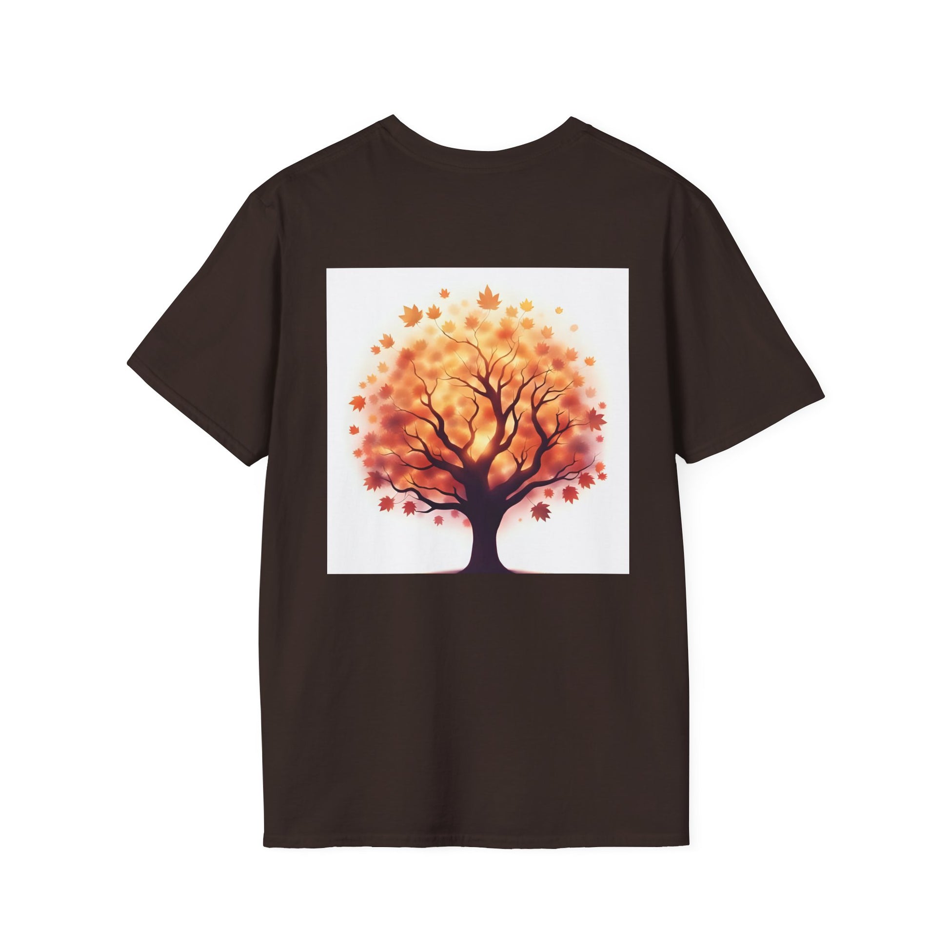 Autumn Tree Graphic T-Shirt, Fall Tee for Nature Lovers, Unisex Softstyle T-Shirt, Gift for Thanksgiving, Cozy Casual Wear - Celtic Scents