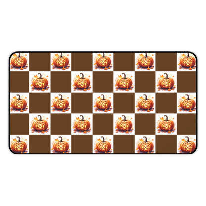 Pumpkin Spice Desk Mat - Autumn Office Decor, Fall Desk Accessory, Seasonal Home Office Gift, Work From Home Essentials, Halloween Decor - Celtic Scents
