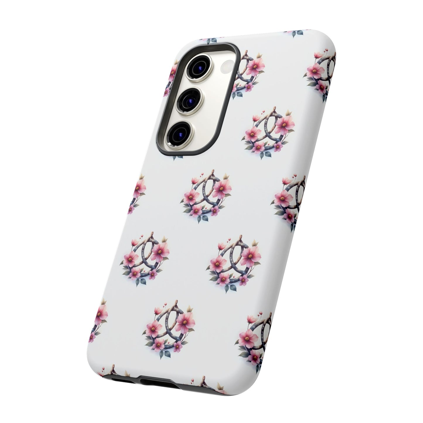 Floral Phone Case, Tough Phone Cover, Cute Protection for Mobile, Gift for Her, Celtic Knot Floral Pattern Case