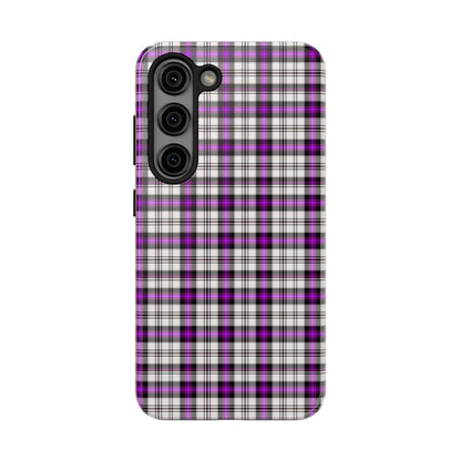 Stylish Tough Phone Case, Purple Plaid Protective Cover, Cute Gift for Teens, Cell Phone Accessory, Trendy Tech - Celtic Scents