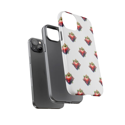 Strawberry Celtic Knot Phone Case, Cute Phone Cover, Gift for Her, Custom Smartphone Case, Funky Accessories, Valentine's Day Gift