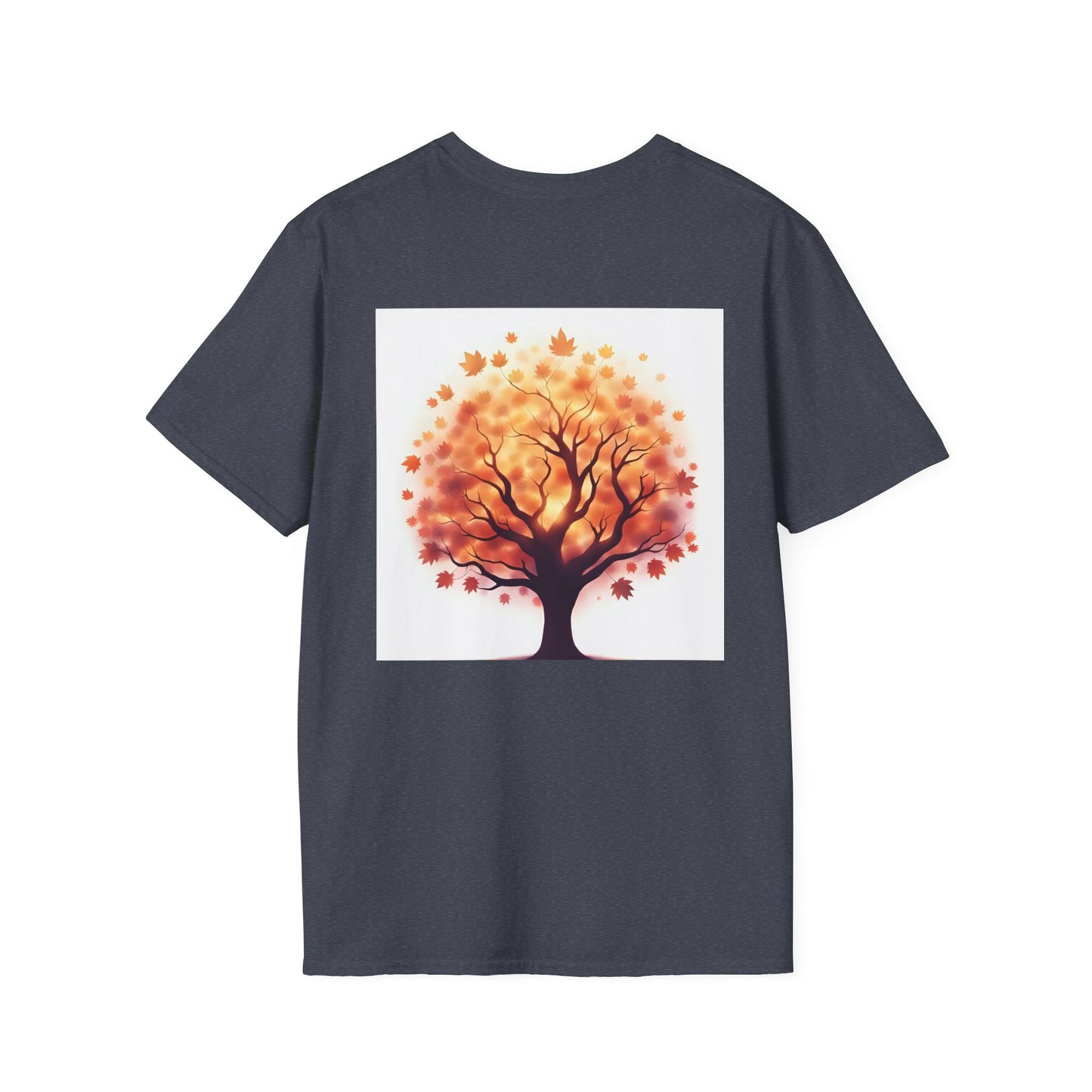 Autumn Tree Graphic T-Shirt, Fall Tee for Nature Lovers, Unisex Softstyle T-Shirt, Gift for Thanksgiving, Cozy Casual Wear - Celtic Scents