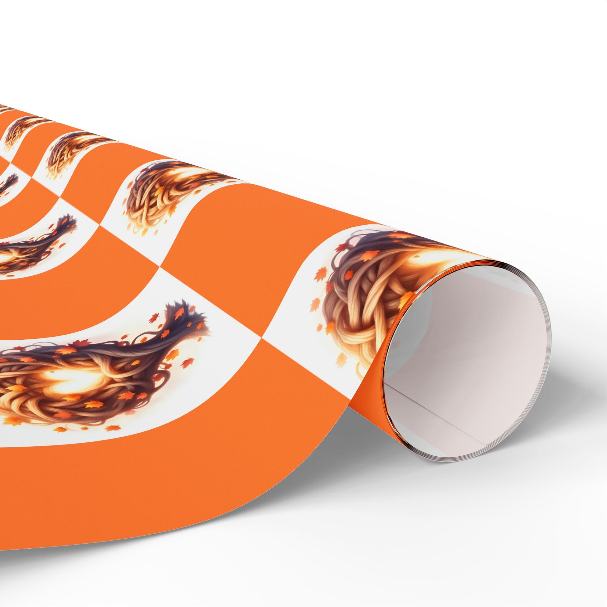 Festive Wrapping Paper - Vibrant Orange Design for Holidays, Birthdays, Celebrations, Gift Wrapping, DIY Projects, Special Occasions, Autumn Design - Celtic Scents