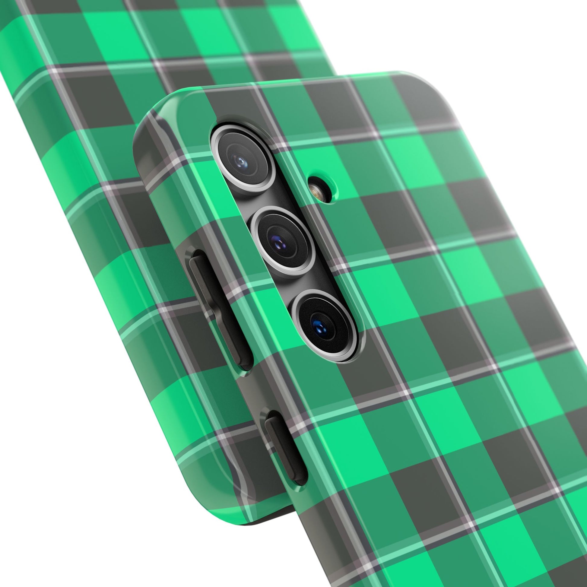 Personalized Plaid Tough Phone Case, Custom Phone Cover, Gifts for Her, Unique Cell Phone Case, Trendy Accessories, Holiday Gifts - Celtic Scents