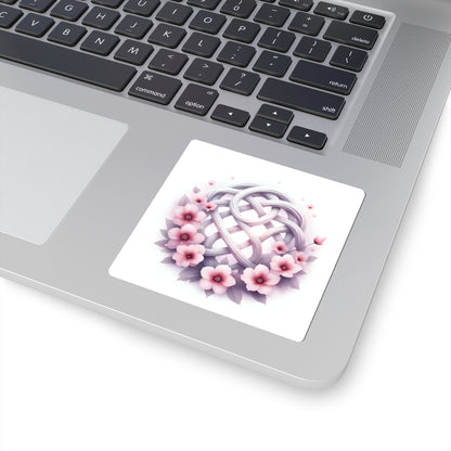 Celtic Knot Floral Kiss-Cut Stickers | Aesthetic Decor for Laptops, Journals, & Scrapbooking, Spring Gifts, Floral Art - Celtic Scents