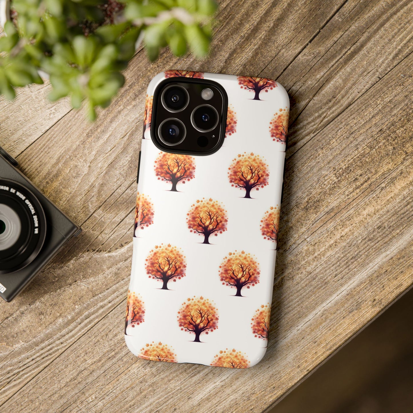 Autumn Tree Phone Case, Fall Phone Cover, Nature Inspired Case, Gift for Outdoorsy Friends, Seasonal Accessories, Eco-Friendly Phone Case