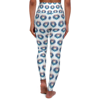 Bohemian High Waisted Yoga Leggings, Comfortable Workout Pants, Festival Attire, Activewear for Yoga and Fitness, Unique Gift for Her - Celtic Scents