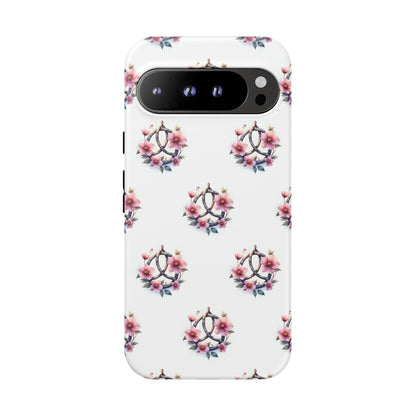 Floral Phone Case, Tough Phone Cover, Cute Protection for Mobile, Gift for Her, Celtic Knot Floral Pattern Case