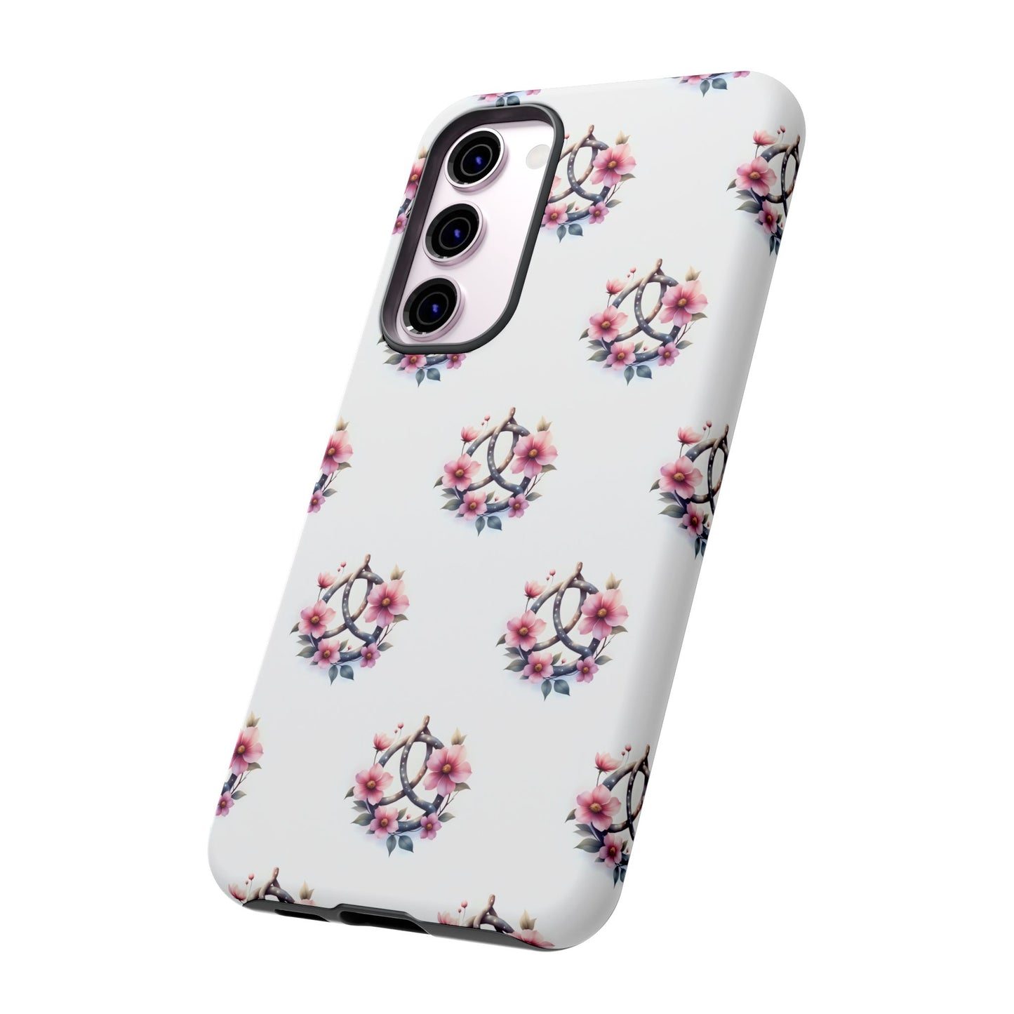 Floral Phone Case, Tough Phone Cover, Cute Protection for Mobile, Gift for Her, Celtic Knot Floral Pattern Case