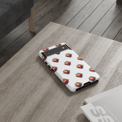 Strawberry Celtic Knot Phone Case, Cute Phone Cover, Gift for Her, Custom Smartphone Case, Funky Accessories, Valentine's Day Gift