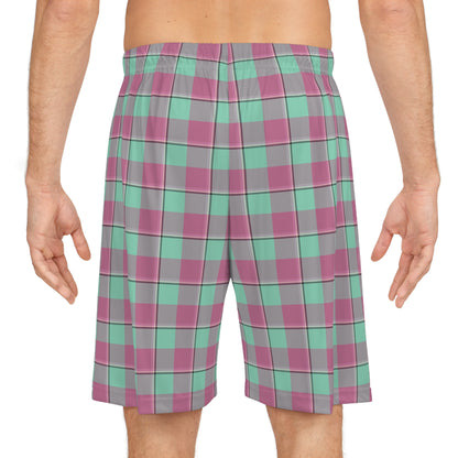 Vibrant Basketball Shorts for Summer Fun, Sporty Lounge Wear, Casual Fitness Gear, Gym Shorts, Beach Style - Celtic Scents
