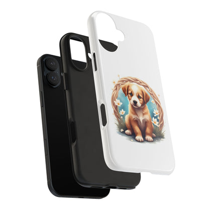 Cute Puppy Phone Case, Tough Case for Dog Lovers, Pet Gift, Protector Case for iPhone, Custom Phone Cover