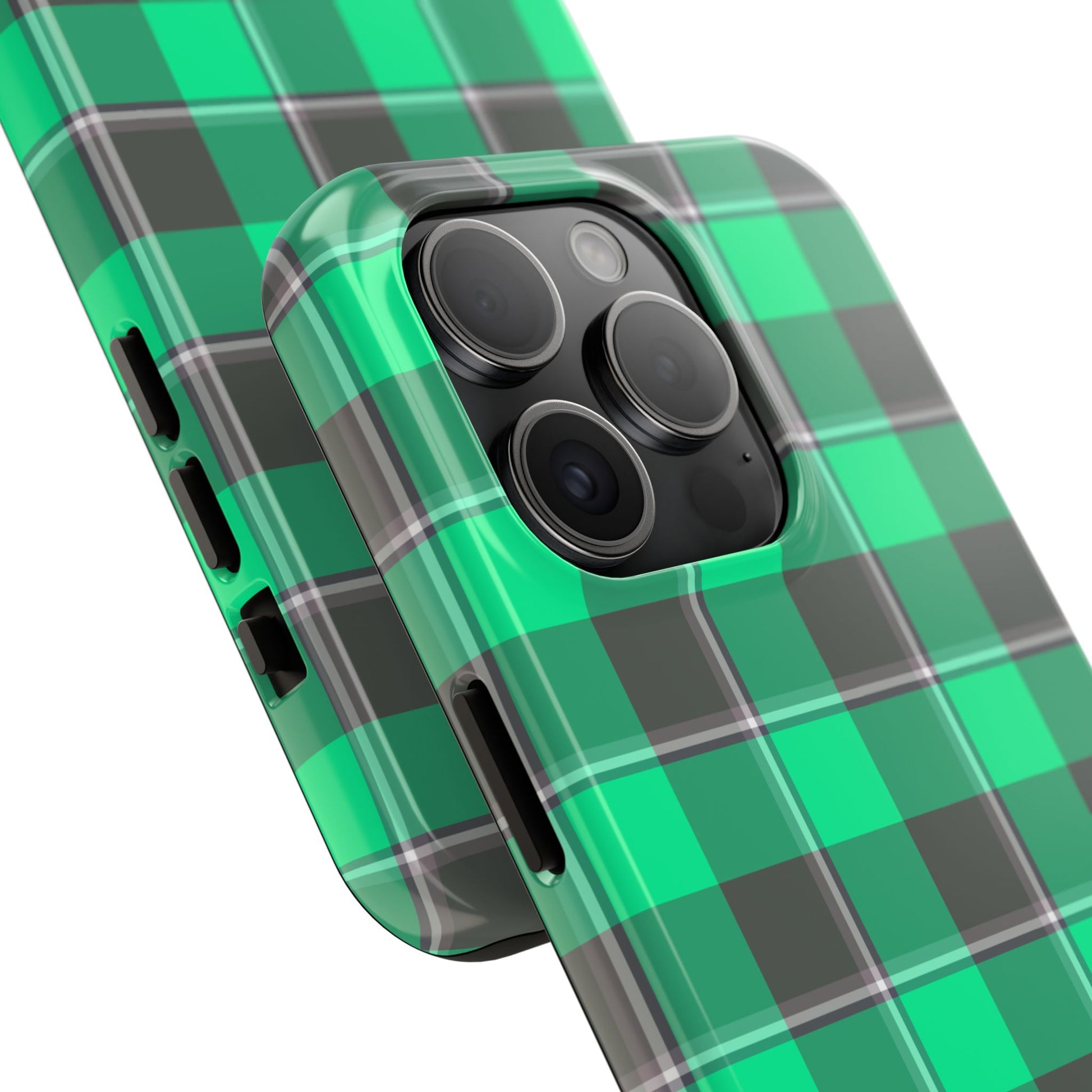 Personalized Plaid Tough Phone Case, Custom Phone Cover, Gifts for Her, Unique Cell Phone Case, Trendy Accessories, Holiday Gifts - Celtic Scents
