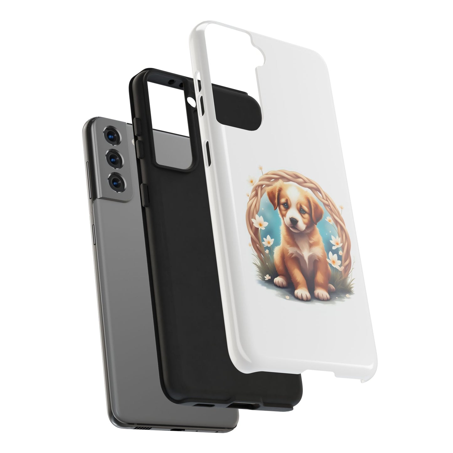 Cute Puppy Phone Case, Tough Case for Dog Lovers, Pet Gift, Protector Case for iPhone, Custom Phone Cover