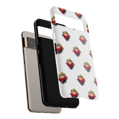 Strawberry Celtic Knot Phone Case, Cute Phone Cover, Gift for Her, Custom Smartphone Case, Funky Accessories, Valentine's Day Gift
