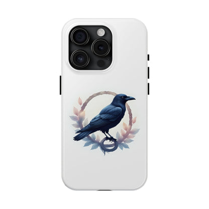 Raven Design Phone Case | Tough Protector Case, Gift for Bird Lovers, Unique Cell Phone Cover, Gothic or Nature Inspired - Celtic Scents