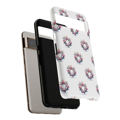 Floral Phone Case, Tough Cases for Women, Cute Celtic Knot Floral Design iPhone Cover, Gift for Her, Stylish Tech Accessories