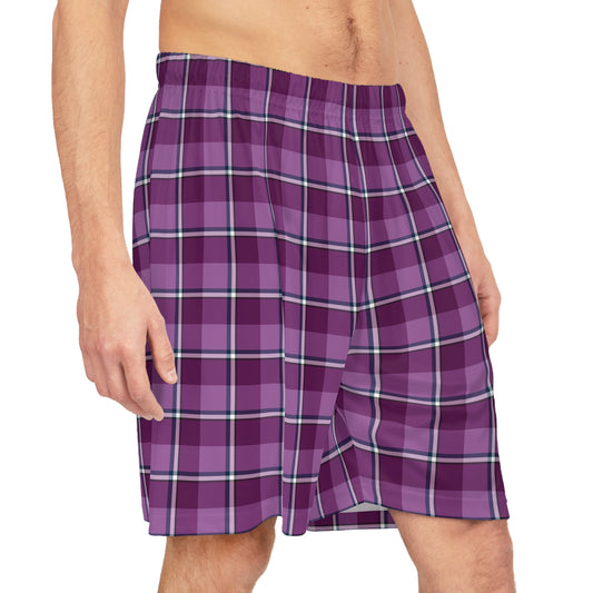 Plaid Basketball Shorts, Sportswear, Workout Gear, Summer Apparel, Casual Outfits, Trendy Athletic Shorts - Celtic Scents